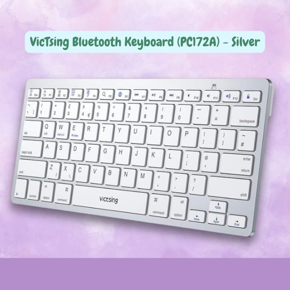 VicTsing Bluetooth Keyboard (PC172A) - Silver